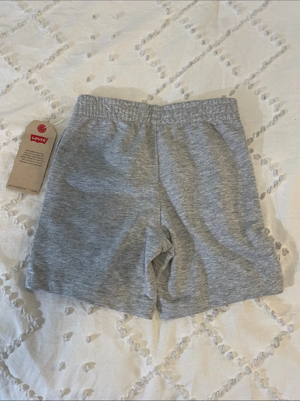 Levi's Gray Kids Shorts with Yellow and Red Patches size 4T nwt